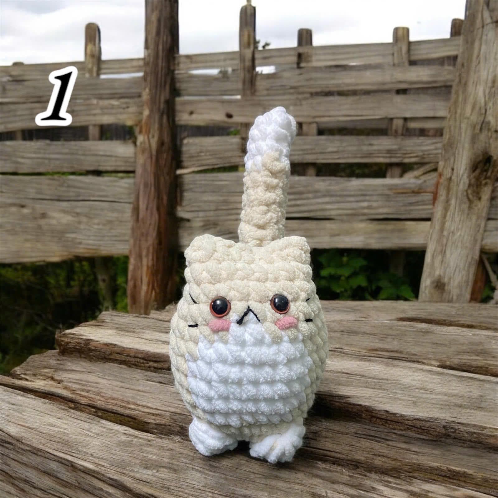 Crochet Cat Plushie: Handmade Chubby Amigurumi Kitty