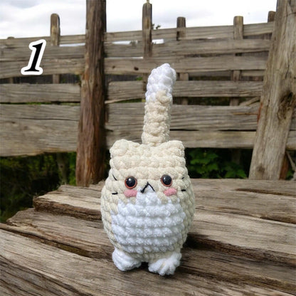 Crochet Cat Plushie: Handmade Chubby Amigurumi Kitty