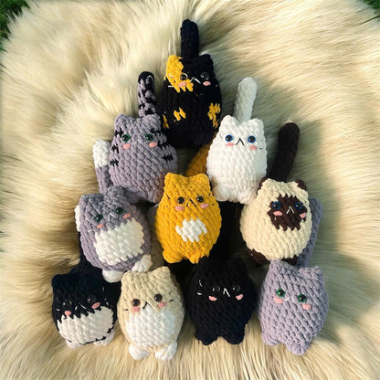 Crochet Cat Plushie: Handmade Chubby Amigurumi Kitty