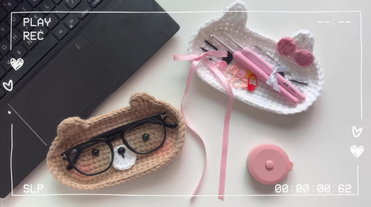 Crochet Bear Glasses Holder, Teddy Bear Eyeglass, Gift For Him, Gift For Her, Kitty Glasses Holder, Bear Case Holder, Miffy Glasses Holder