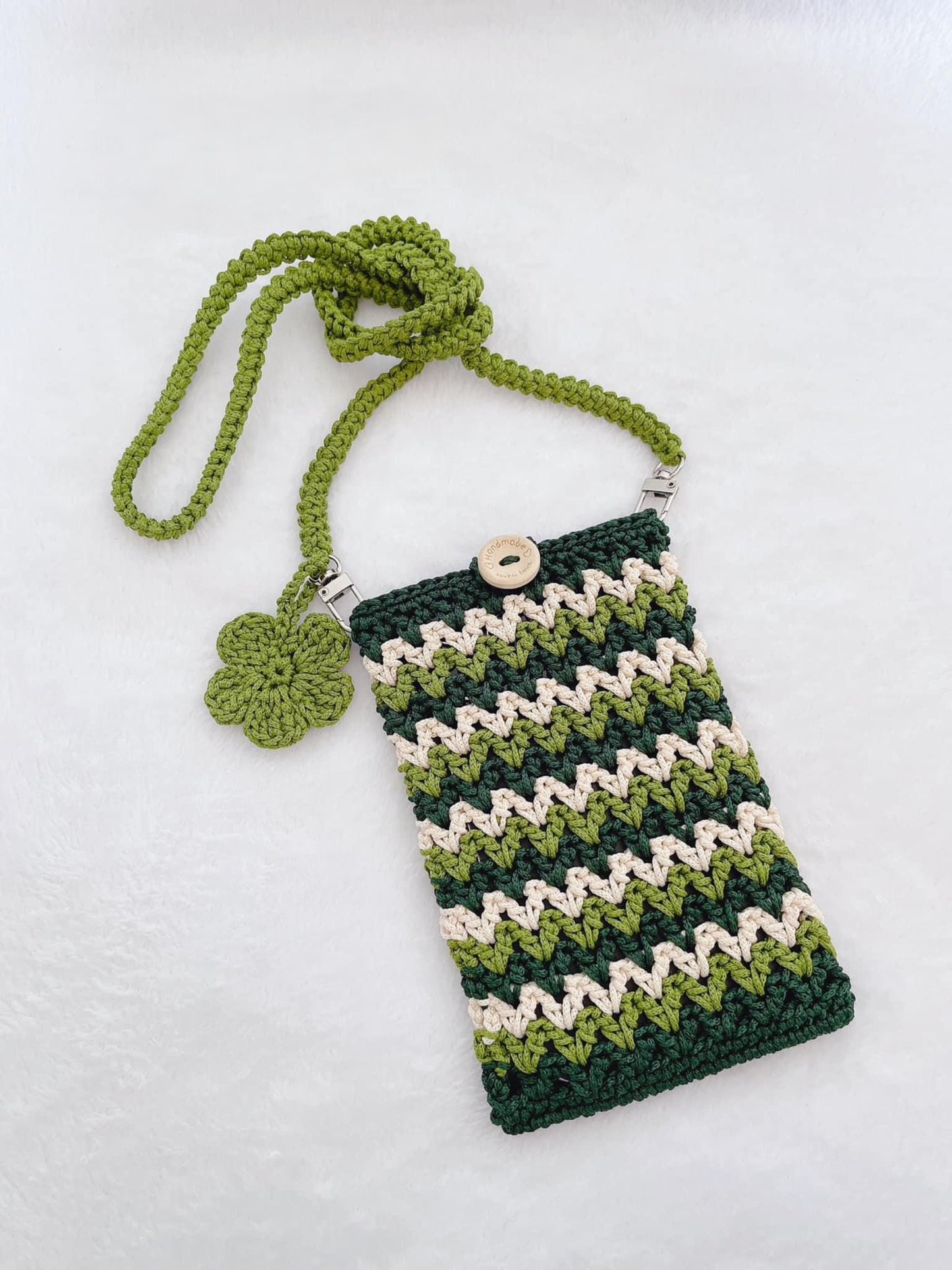 Handmade Crochet Phone Bag, Cute Phone Case, Crochet Bag, personalized trick or treat bags, Christmas gift, Crochet Phone Bag, Gift For Her