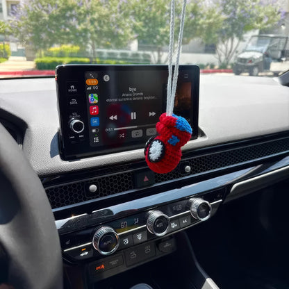Crochet Spider Car Hanging, Cute Hero Hanging From Mirror, Spider Decoration, Spider Amigurumi, Plush Spider Car Charm, Gifts For Him Her