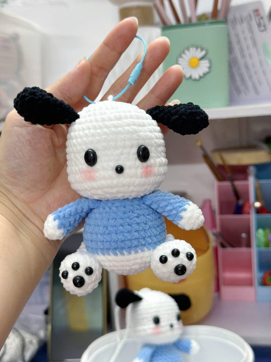 Crochet Puppy Plushie Dog, Handmade Amigurumi Puppy Toy, Cute Dog Stuffed Animal Gift, Soft Crochet Doll, Crochet keychain, Plushie