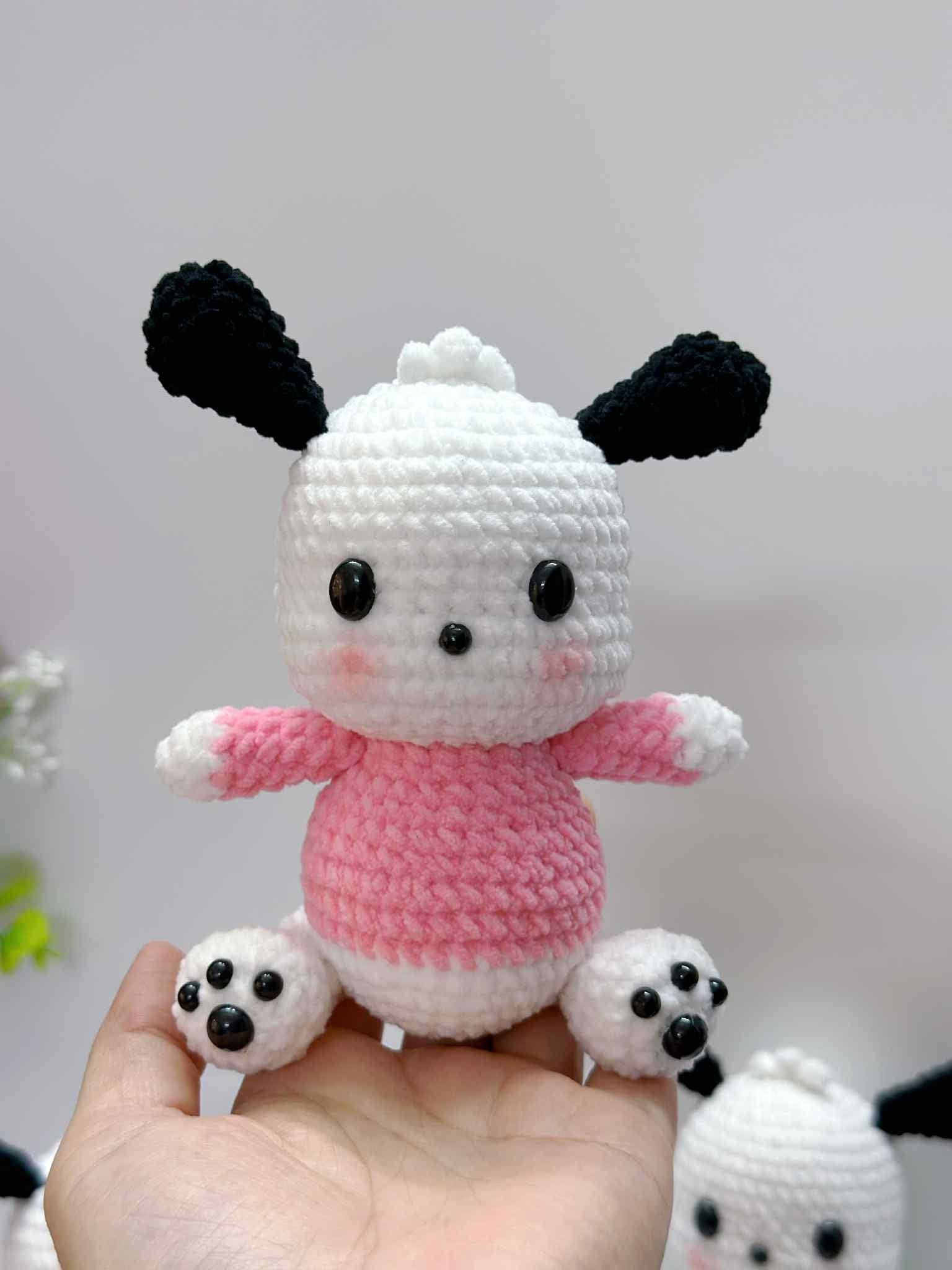 Crochet Puppy Plushie Dog, Handmade Amigurumi Puppy Toy, Cute Dog Stuffed Animal Gift, Soft Crochet Doll, Crochet keychain, Plushie