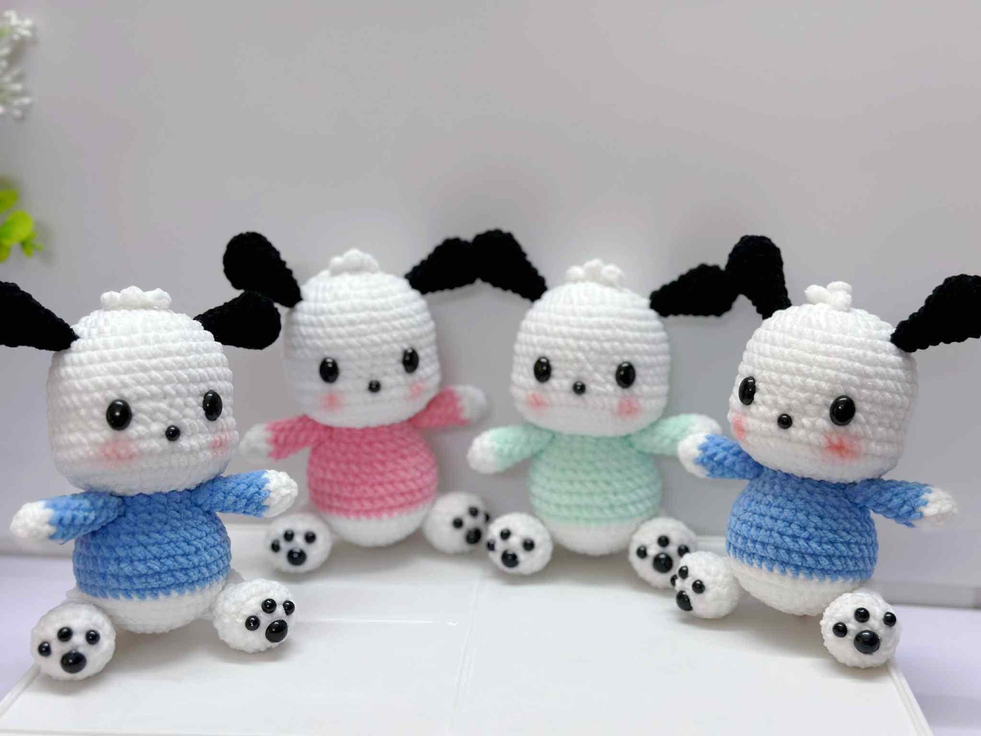 Crochet Puppy Plushie Dog, Handmade Amigurumi Puppy Toy, Cute Dog Stuffed Animal Gift, Soft Crochet Doll, Crochet keychain, Plushie
