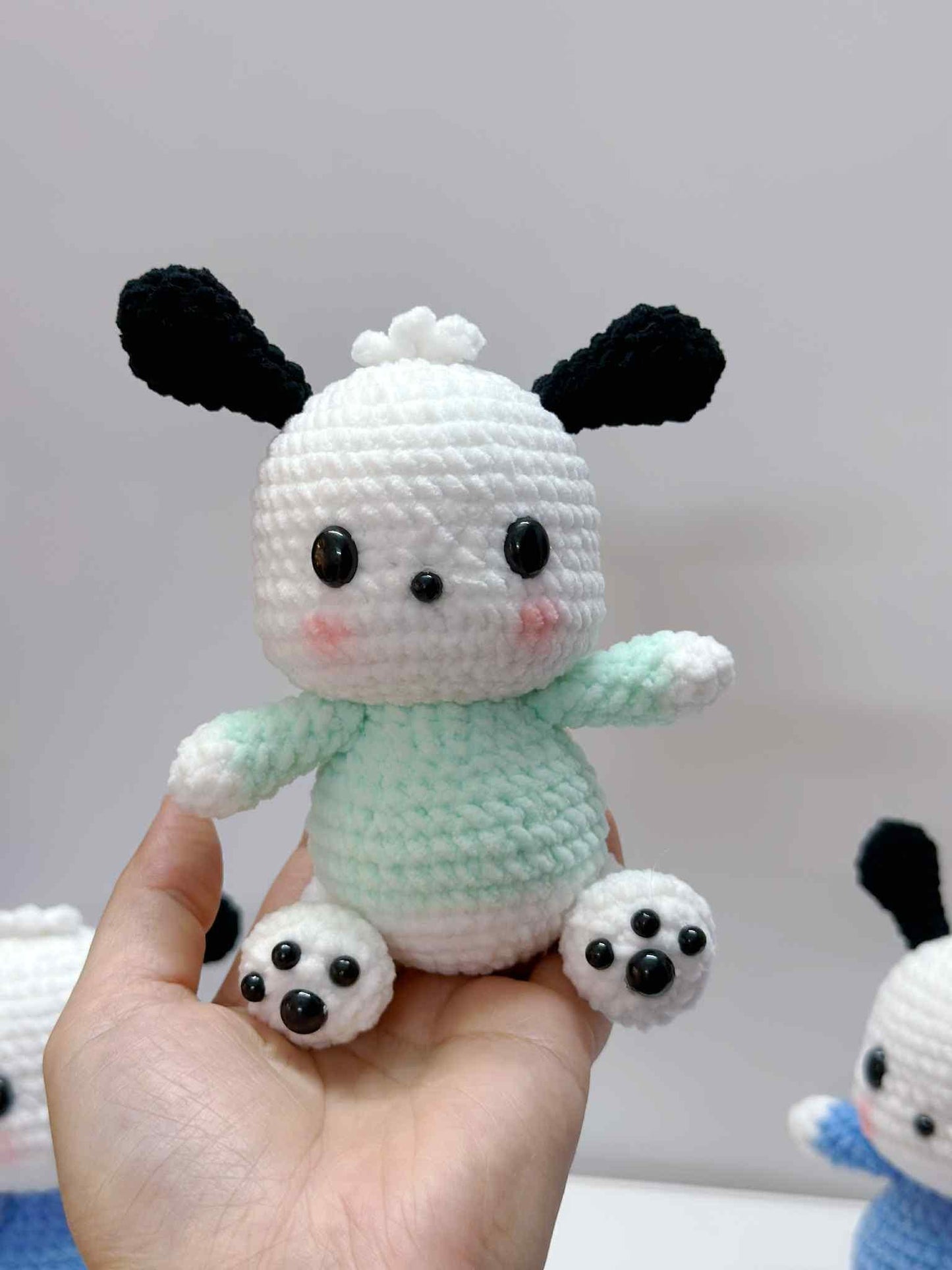 Crochet Puppy Plushie Dog, Handmade Amigurumi Puppy Toy, Cute Dog Stuffed Animal Gift, Soft Crochet Doll, Crochet keychain, Plushie