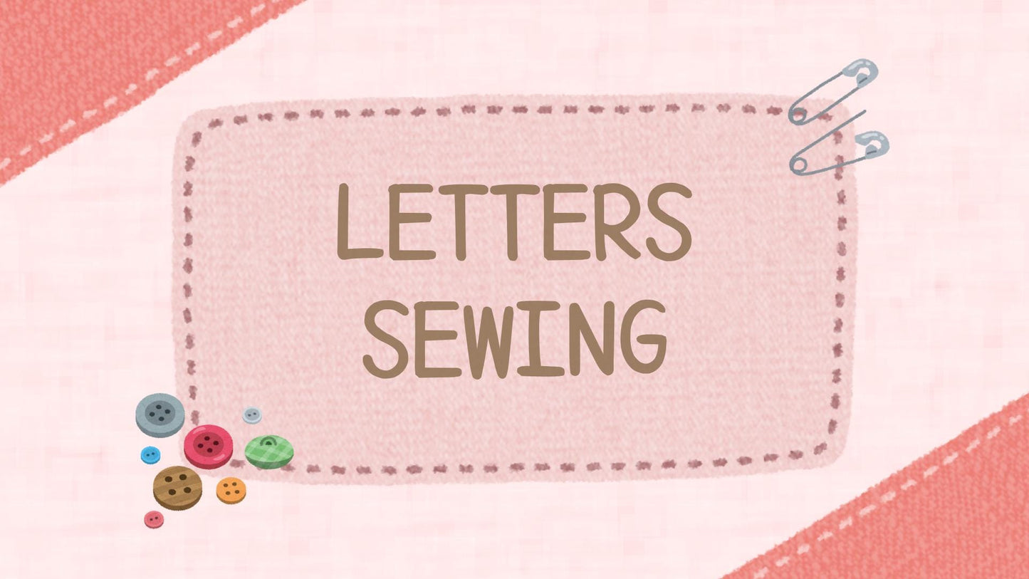 Letters Sewing For FLower Blanket