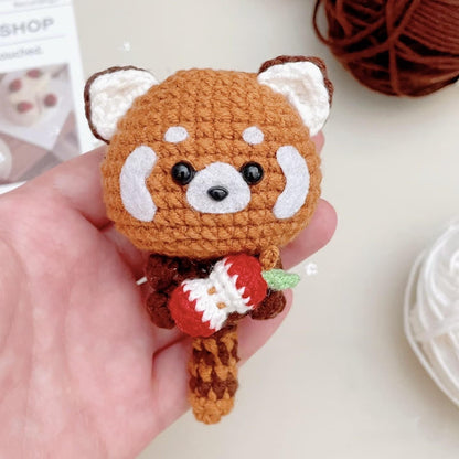 Crochet Raccoon Keychain, Crochet Red Panda Keychain, Baby Raccoon Plush Toy Keychain, Raccoon Stuffed Animal, Raccoon Cute Gifts